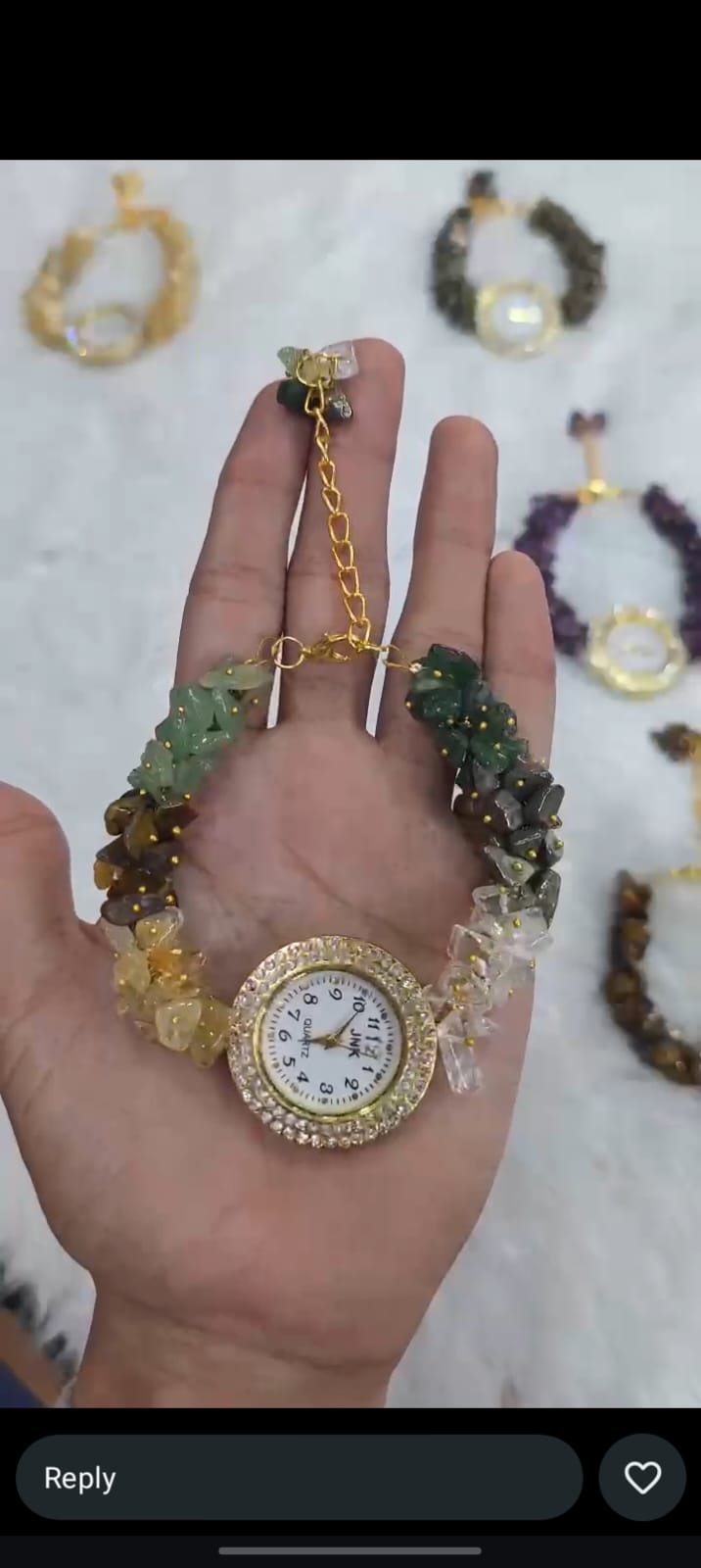 7 Chakra Crystal Premium Wrist Watch for Ladies
